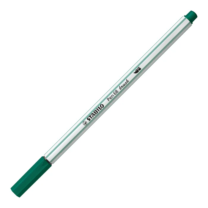 Hlavný obrázok produktu Vláknový fix s flexibilním štětcovým hrotem STABILO Pen 68 brush tyrkysově zelená [1 ks]