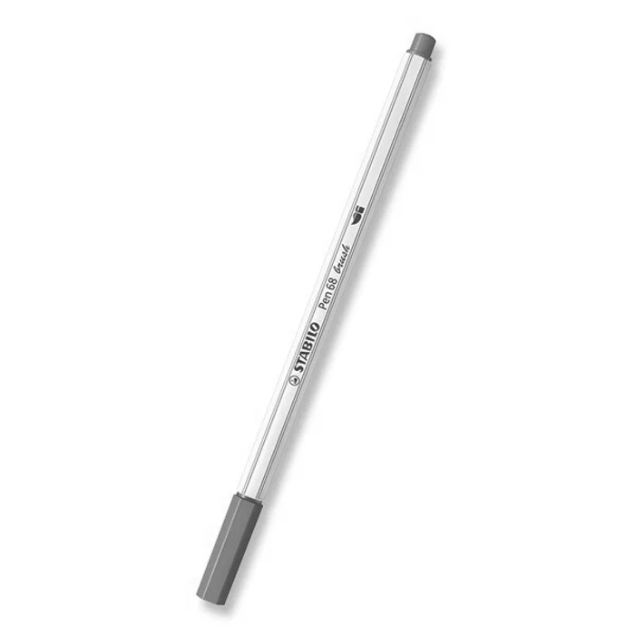 Hlavný obrázok produktu Vláknový fix s flexibilním štětcovým hrotem STABILO Pen 68 brush tyrkysově modrá [1 ks]