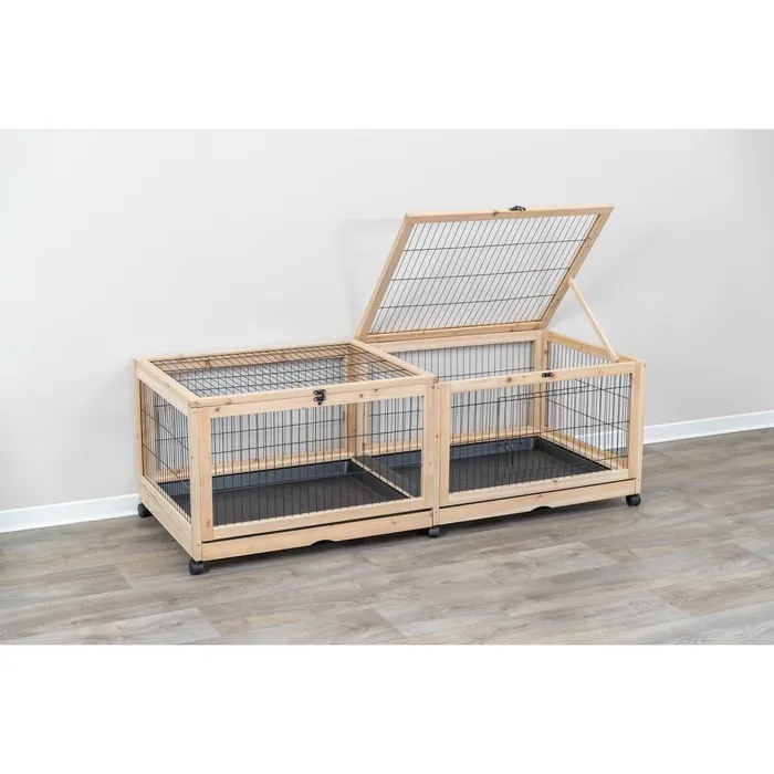 Hlavný obrázok produktu Vnitřní výběh pro hlodavce 150 × 50 × 60 cm, dřevo/kov