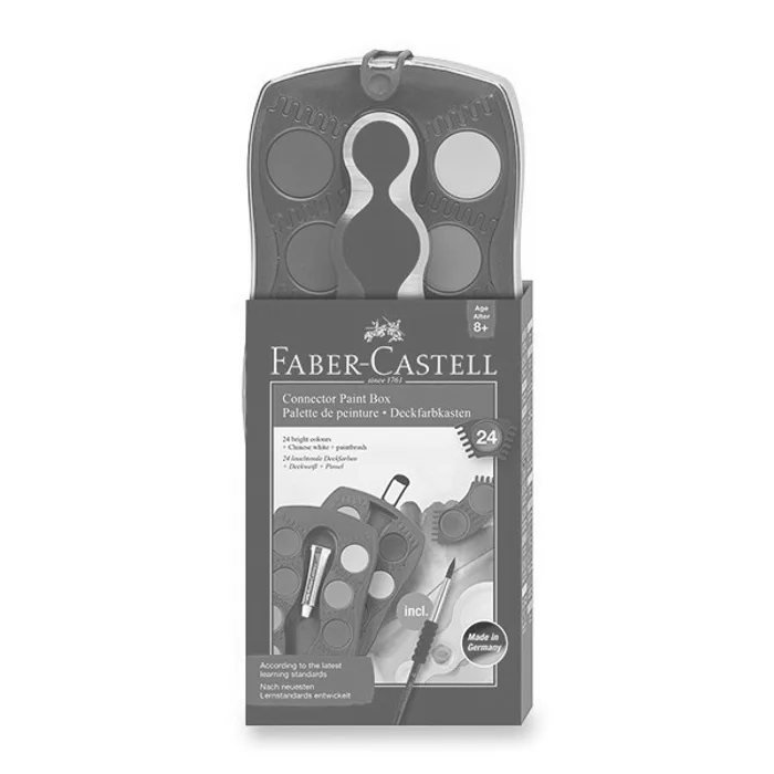 Hlavný obrázok produktu Vodové barvy Faber-Castell Connector 24 barev, průměr 30 mm