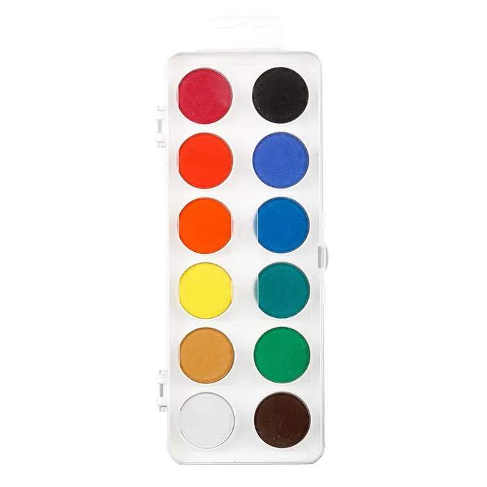 Hlavný obrázok produktu Vodové barvy velké 172510 - 30 mm - 12 barev