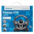 Volant Defender FORSAGE GTR, 12, USB, čierno-šedý, s pedálmi, Windows 98/2000 / ME / XP / VISTA / 7