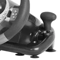 Volant Defender FORSAGE GTR, 12, USB, čierno-šedý, s pedálmi, Windows 98/2000 / ME / XP / VISTA / 7