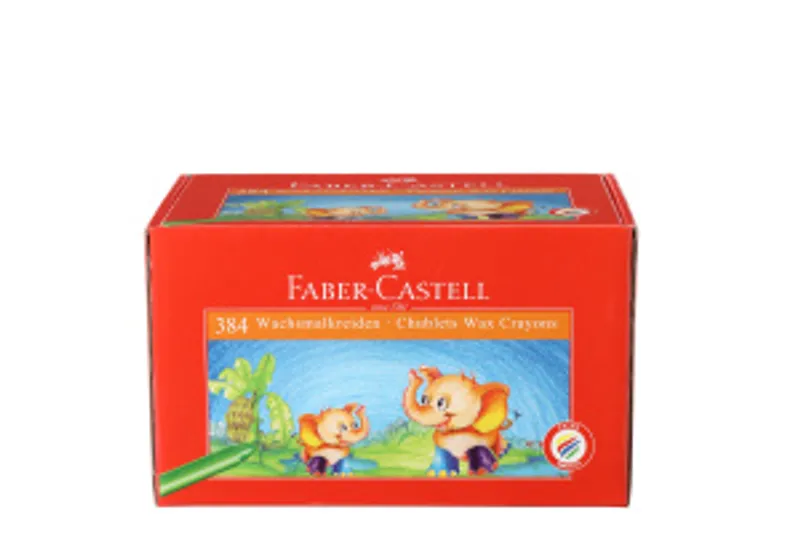 Hlavný obrázok produktu Voskovky kulaté, krátké 12 barev, pap.krabička 384ks  Faber Castell 120047