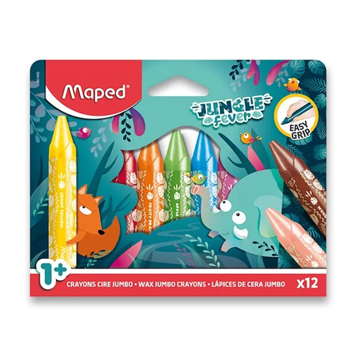 Hlavný obrázok produktu Voskovky Maped Jungle Fever Jumbo 12 barev