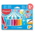 Voskovky Maped Wax JUMBO, trojhranné 12 farieb