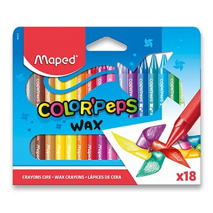 Hlavný obrázok produktu Voskovky Maped Wax, trojhranné 18 barev