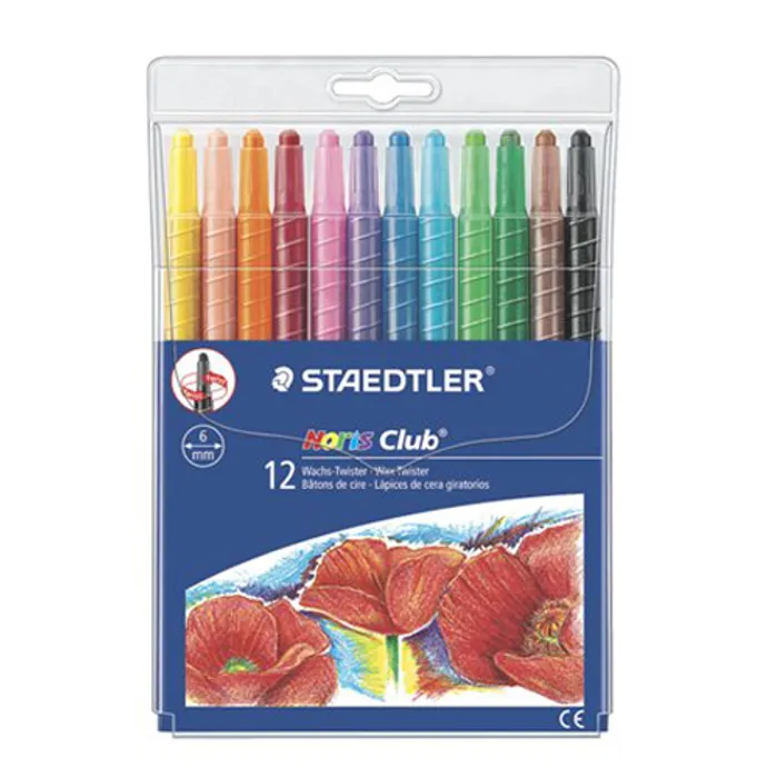 Hlavný obrázok produktu Voskovky "Noris Club", 12 barev, vytáčecí, STAEDTLER
