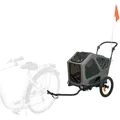 Ďalší obrázok produktu Vozík za bicykel, S: 64 x 92 x 80/130 cm, šedá/šalviová