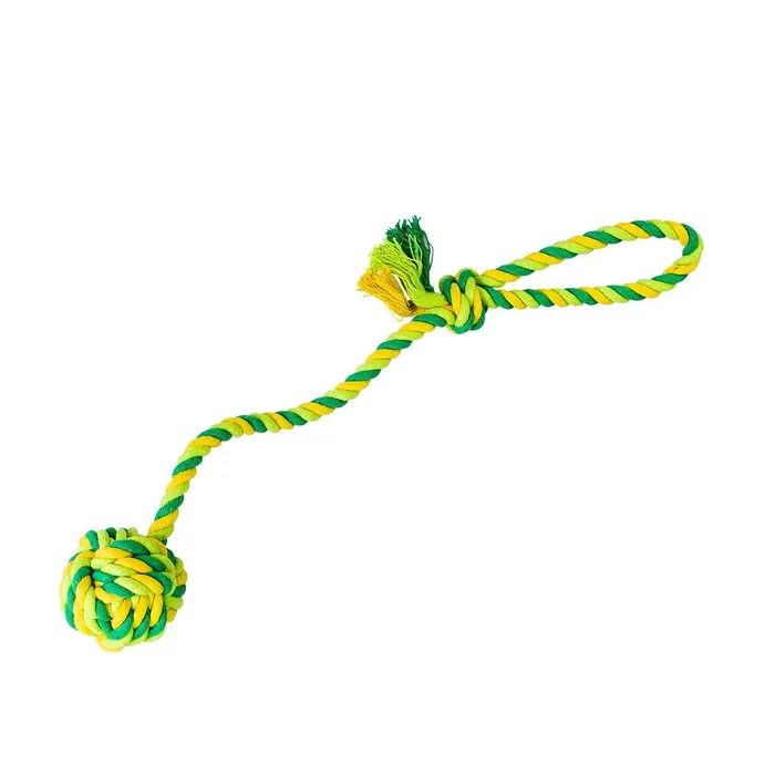 Hlavný obrázok produktu Vrhací lano s míčem HipHop bavlněný 41 cm 85 g limetková, zelená