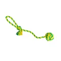 Ďalší obrázok produktu Vrhacie lano s loptou HipHop bavlnená 41 cm 85 g limetková, zelená