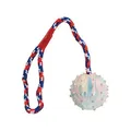 Ďalší obrázok produktu Vrhacia lopta z prírodnej tvrdej gumy 6/30 cm, na lane, HipHop
