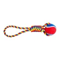 Ďalší obrázok produktu Vrhacie preťahovadlo HipHop s tenisákom 6 cm, 36 cm /130 g zelená, modrá, žltá