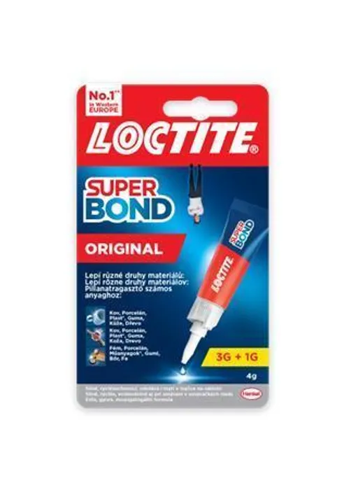Hlavný obrázok produktu Vteřinové lepidlo "Loctite Super Bond Original", 4 g, HENKEL