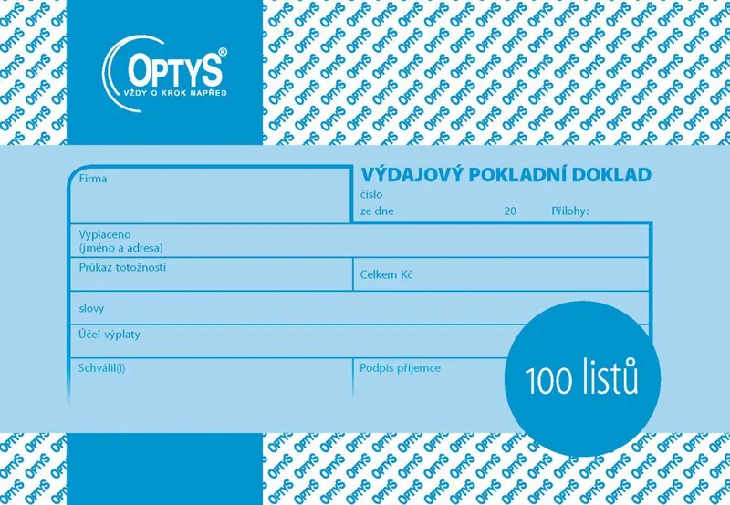 Hlavný obrázok produktu Výdajový doklad A6, 100 listů 1037