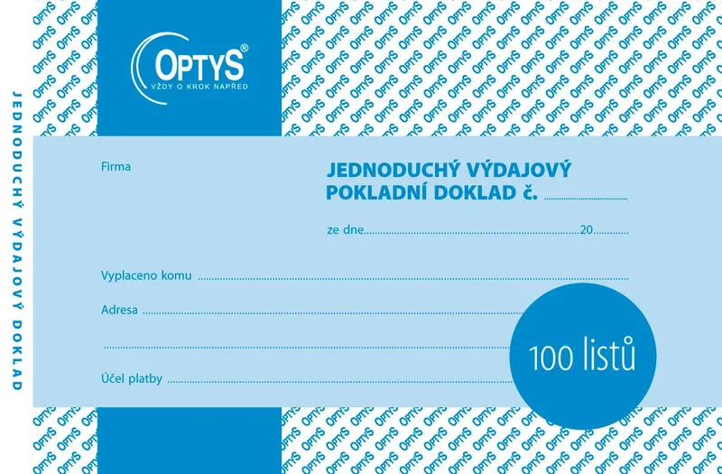 Hlavný obrázok produktu Výdajový doklad A6, jednoduchý, 100 listů 1036