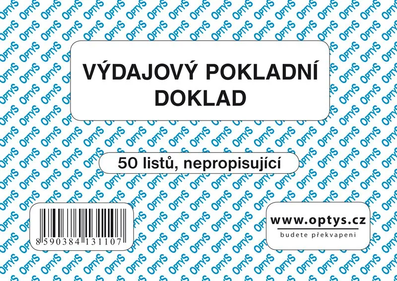 Hlavný obrázok produktu Výdajový doklad A6, jednoduchý, 50 listů 1311