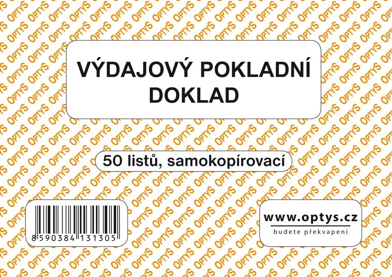 Hlavný obrázok produktu Výdajový doklad A6, jednoduchý, samopropisovací, 50 listů 1313
