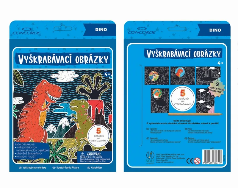 Hlavný obrázok produktu Vyškrabávací obrázky CONCORDE, Dino