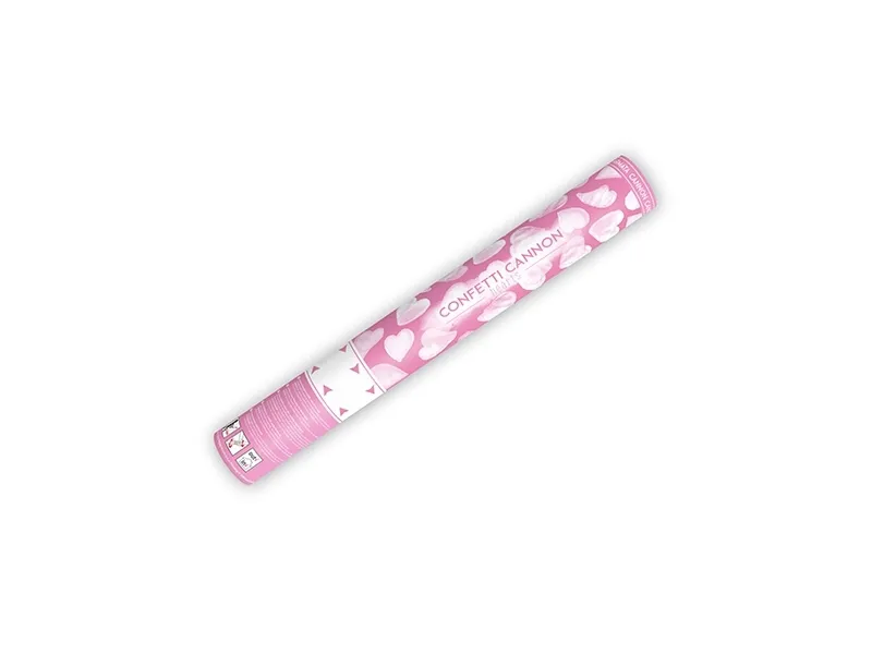 Hlavný obrázok produktu Vystřelovací konfety srdíčka bílé 40cm [1 ks]