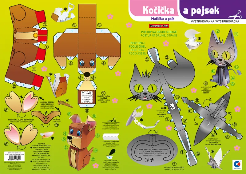 Hlavný obrázok produktu Vystřihovánka - Kočička a pejsek