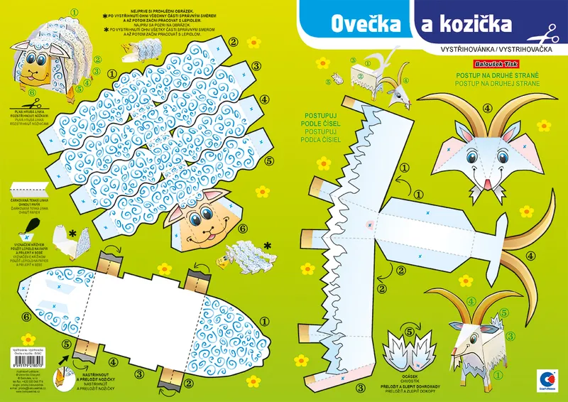 Hlavný obrázok produktu Vystřihovánka - Ovečka a kozička