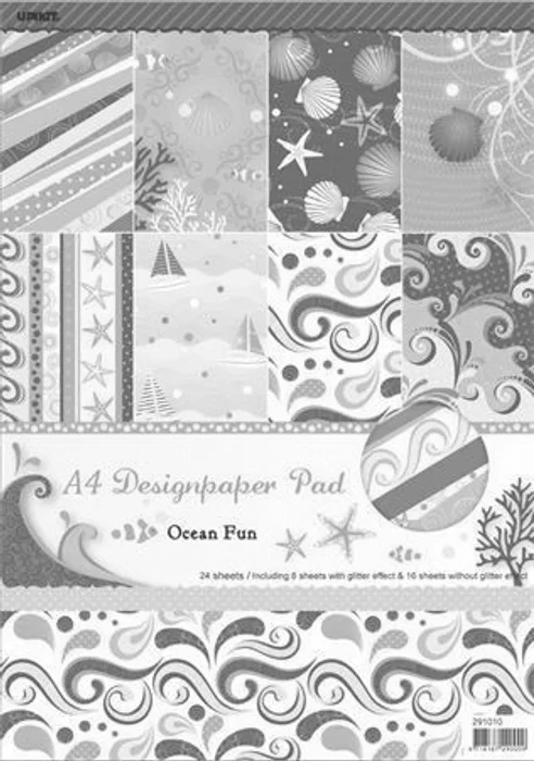Hlavný obrázok produktu Vzorovaný karton Scrapbooking, A4, motiv moře