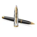 Waterman Carene Reflections of Paris SE DLX Black GT plniace pero hrot F