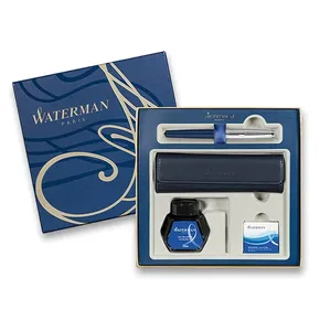 Waterman Embleme Blue CT plnicí pero, dárková sada s pouzdrem a inkoustem