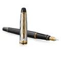 Waterman Expert Reflections of Paris SE DLX Black GT plniace pero, hrot M