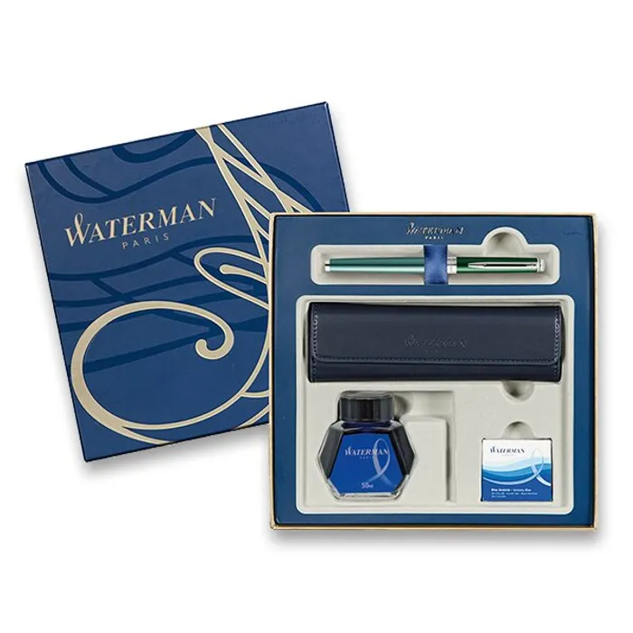 Hlavný obrázok produktu Waterman Hémisphere Chateau Green plnicí pero, dárková sada s pouzdrem a inkoustem