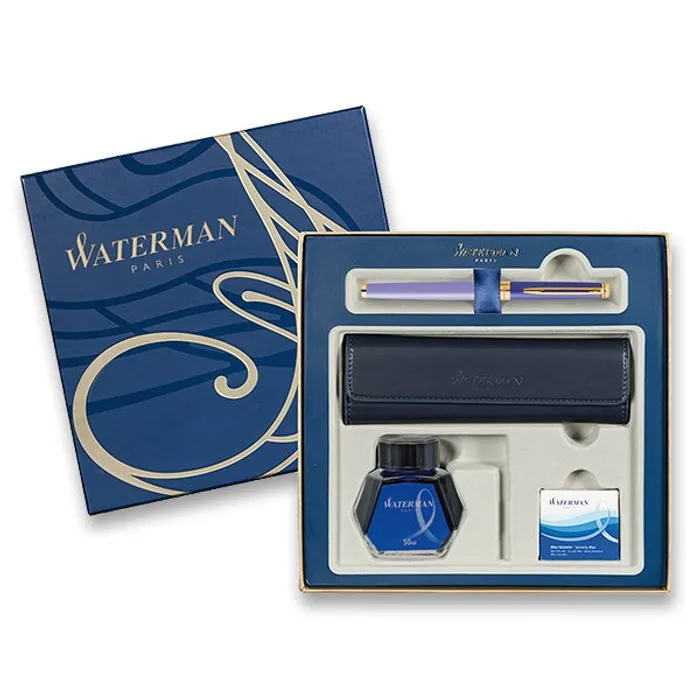 Hlavný obrázok produktu Waterman Hémisphere Colour Blocking Purple GT plnicí pero, dárková kazeta s pouzdrem, inko