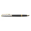Waterman Hemisphere Reflections of Paris SE DLX Black GT plniace pero, hrot M