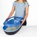 Ďalší obrázok produktu WC BERTO - dvojitá nádoba so sitom 59x39x22 cm, - šedá/pastelovo modrá/žulová