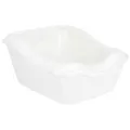 WC s okrajom, zvýšená zadná časť 45x21(29)x54cm, - biela
