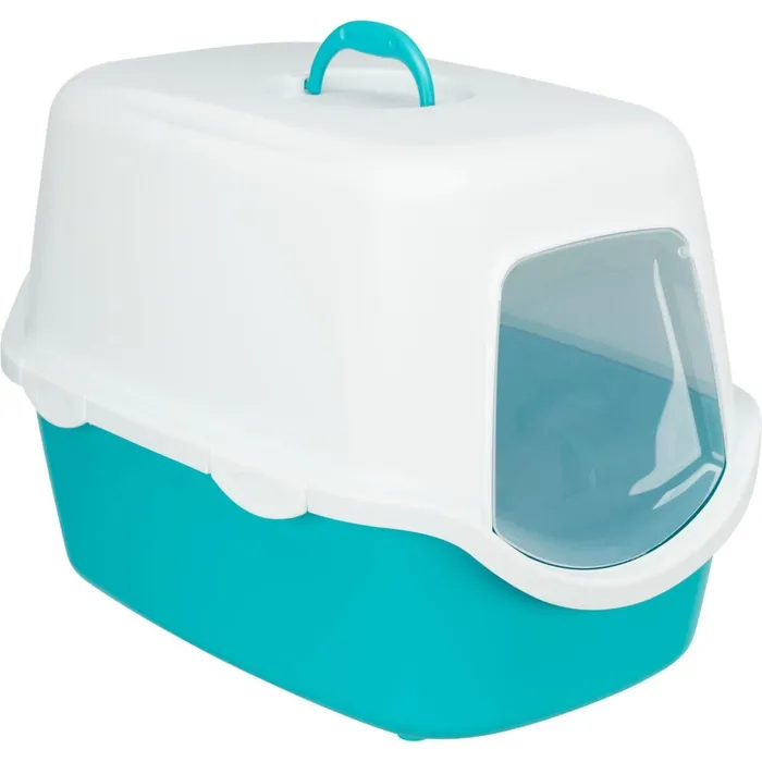Hlavný obrázok produktu WC VICO kryté s dvířky, bez filtru 56 x 40 x 40 cm, tyrkysová/bílá