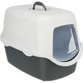 Ďalší obrázok produktu WC VICO kryté s dvierkami, bez filtra 56 x 40x 40cm, svetlosivá/tmavosivá