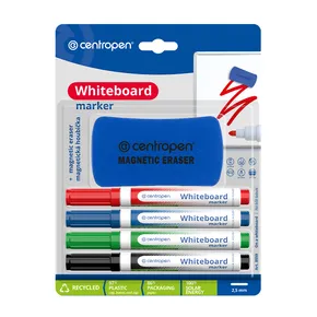 Centropen, sada whiteboard markier 8559, color, 4ks, 2.5mm, alkoholová báza. súčasť balenia je magnetická hu