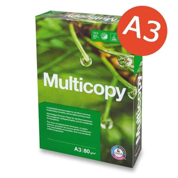 Hlavný obrázok produktu Xerografický papír A3 80g Multicopy