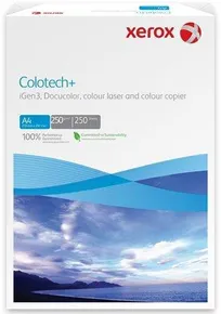 Xerografický papier Colotech, pre digitálnu tlač, A4, 250g, XEROX