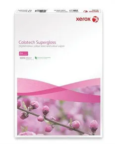 Xerografický papír "Colotech Supergloss", vysocelesklý, pro digitální tisk, A4, 160g, XERO