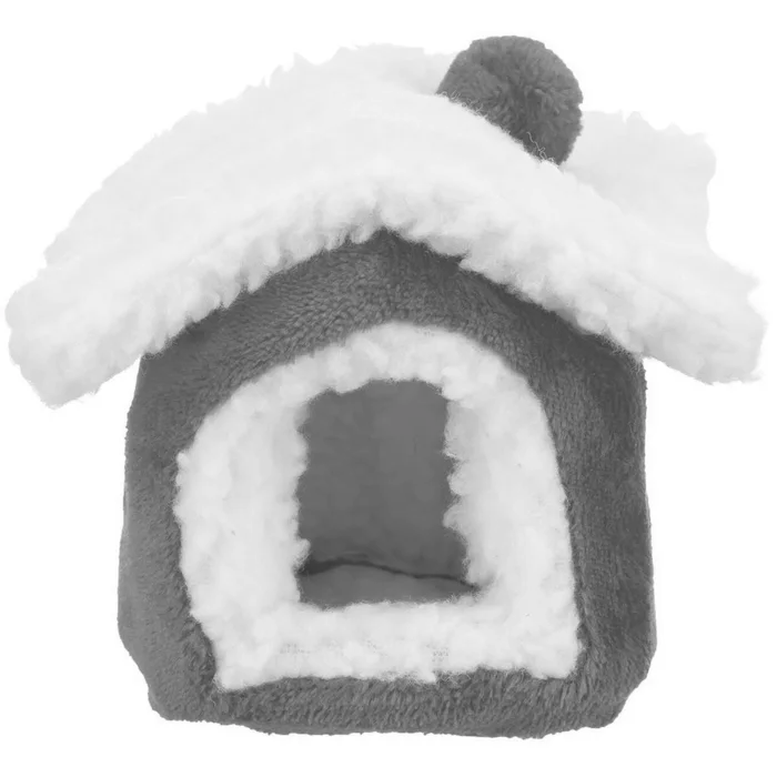 Hlavný obrázok produktu Xmas Cuddly CAVE - plyšový domek pro myš/křečka,15 x 12 x 15 cm, červená/bílá