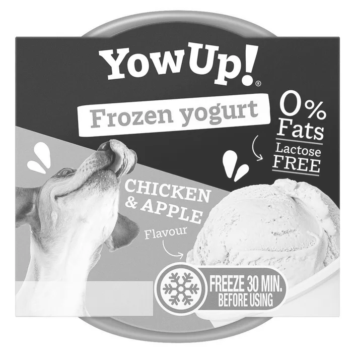 Hlavný obrázok produktu YOWUP Frozen Yoghurt - zmrzlinový jogurt s příchutí kuřete a jablka 110 g