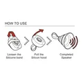 YZSY Bluetooth reproduktor SALI, 3W, čierny, regulácia hlasitosti, skladacia, vodeodolný