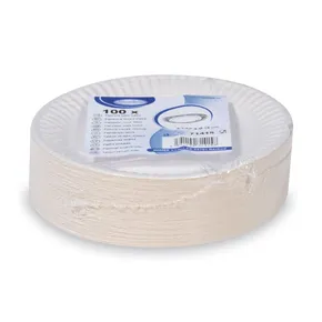 Papierový tanier biely priemer 15cm RECY [100 ks]
