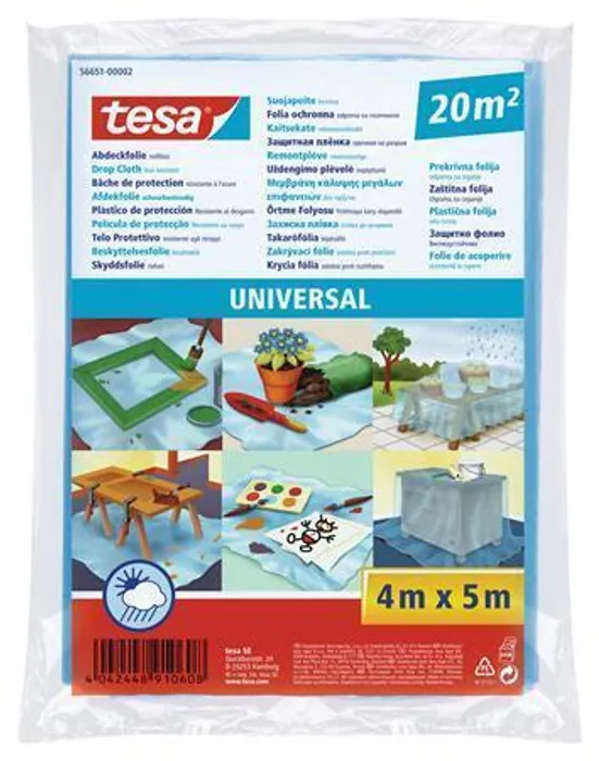 Hlavný obrázok produktu Zakrývací fólie "Universal 56651", 5 m x 4 m, TESA