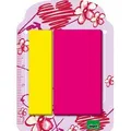 Ďalší obrázok produktu Záložky, 25 lístkov, 12x45 mm, SIGEL, „Srdcia“, žlto-ružové