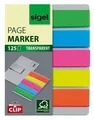 Ďalší obrázok produktu Záložky s klipom 5x25 lístkov, 12x50 mm SIGEL Brillant, mix farieb