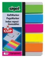 Ďalší obrázok produktu Záložky s klipom 5x25 lístkov, 12x50 mm SIGEL Brillant, mix farieb