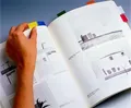 Ďalší obrázok produktu Záložky so zásobníkom, 50 lístkov, 25x43 mm, oranžová, 3M POSTIT